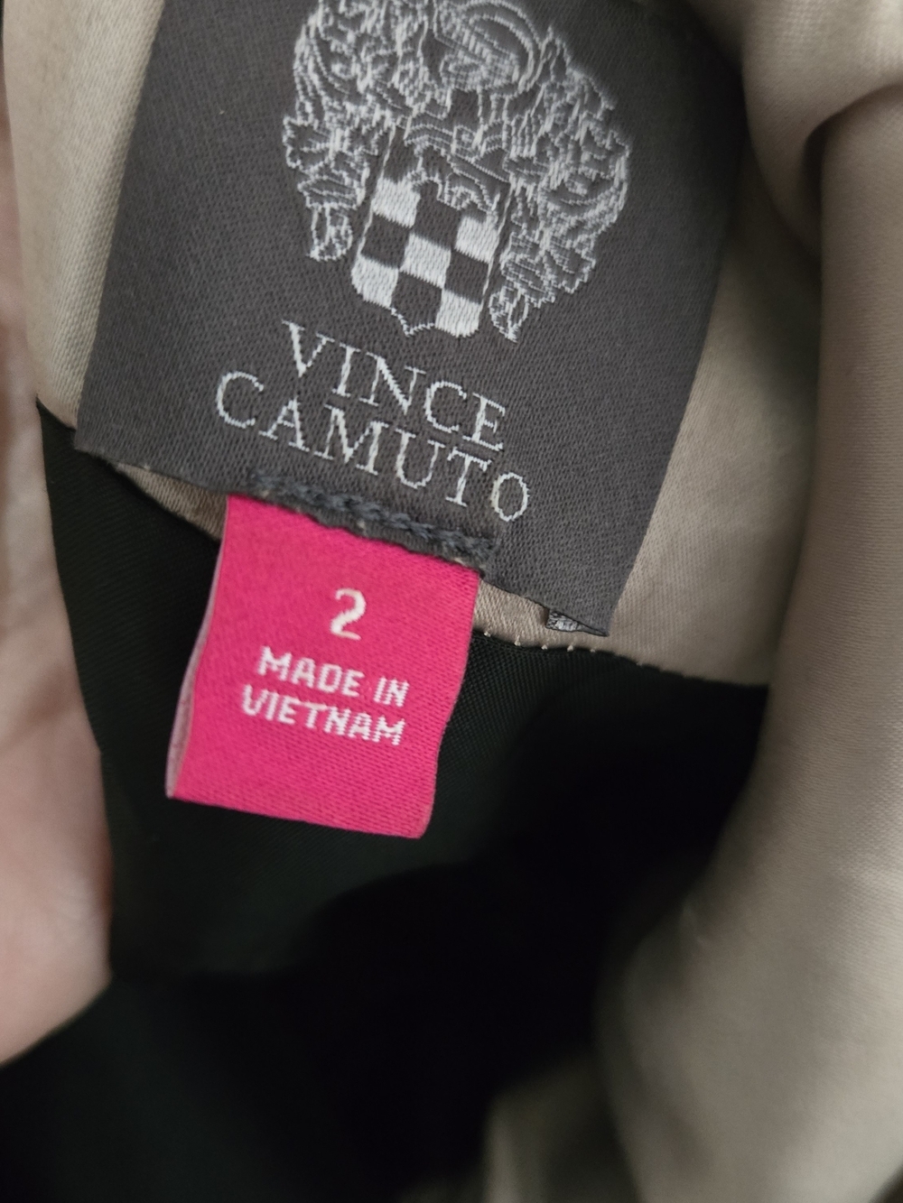 Vince Camuto Black Off The Shoulder Lace & Satin Evening Gown - Picture 4 of 4